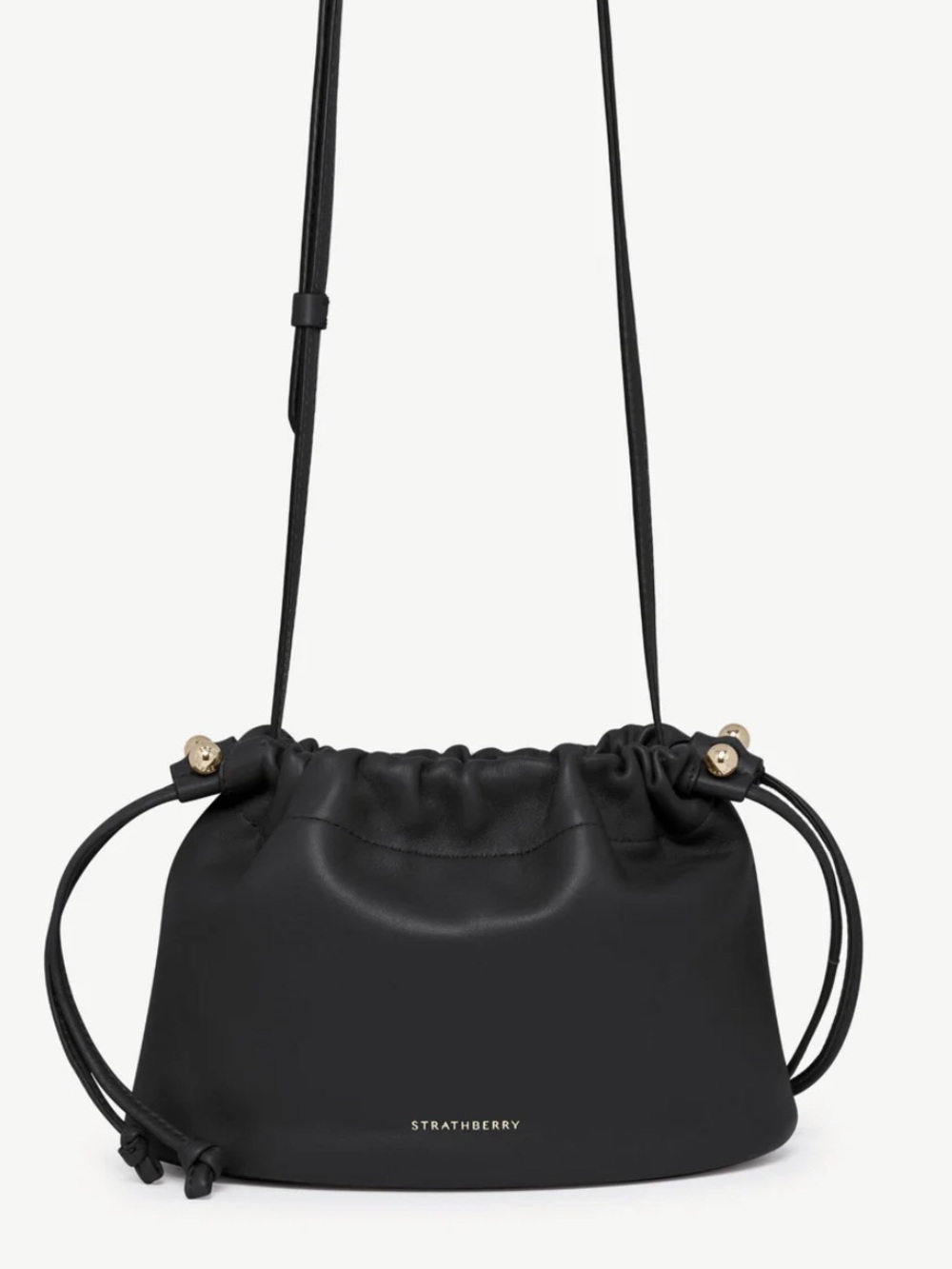 Strathberry Charlotte Drawstring BLACK